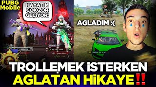 TROLL YAPACAKTIM HAYAT HİKAYESİNİ ANLATTI ÇOK DUYGUSAL VİDEO  Pubg Mobile Gameplay [upl. by Cora]