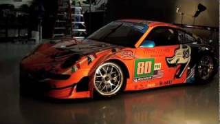 Behind the Scenes Troy Lee Creates the Flying Lizard Porsche Livery for the 24 Heures du Mans [upl. by Depoliti296]