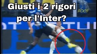 Inter 4 Juve 4  la MOVIOLA di JUVERITAS Cerano i 2 rigori per lInter [upl. by Enilemme]