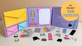 DIY Lapbook Fashion Designer  Free printable [upl. by Nissensohn213]