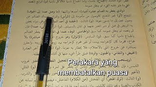 171  Ngaji Fikih  Fathul Qorib syarah Taqrib Perkara yang membatalkan puasa [upl. by Cristian]