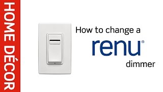 Leviton Presents How to Change a Renu® Dimmer Switch Color [upl. by Frere]