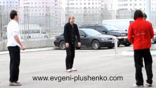 Plushenko Marton Joubert playing football [upl. by Chuu59]