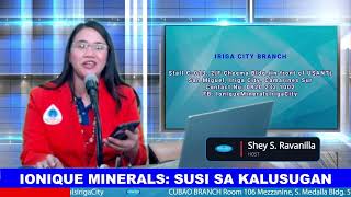 IONIQUE MINERALS SUSI SA KALUSUGAN  November 9 2024 [upl. by Latsirc]