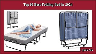 ✅ Top 10 Best Folding Bed in 2024  Best Folding Bed [upl. by Ydnas]