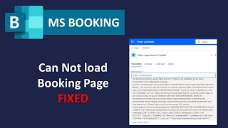 Power automate booking trigger cant load booking page solution Failed get onbehalfof access token [upl. by Edyaw]