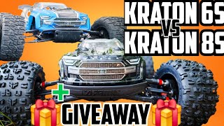 Kraton 6s vs 8s 🚀🥊Battle🥊🚀 Method RC New Geoform Test😍 AND GIVEAWAY😁 [upl. by Greenlee]