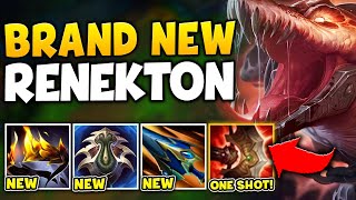 RENEKTON BUT I BUILD ALL THE NEW SEASON 14 ITEMS AND THEYRE BROKEN AF [upl. by Landry]