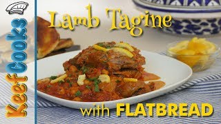 Lamb Tagine with Flatbread  Moroccan Lamb Stew [upl. by Nnairb]