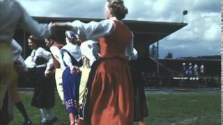 Svensk Godtemplarungdoms kongress i Skellefteå 1952 Stumfilm [upl. by Nesnej]