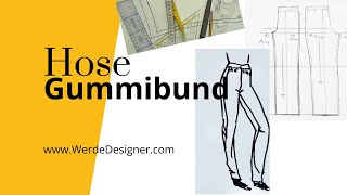 Hose mit Gummibund Schnittmuster selber erstellen [upl. by Isdnil]