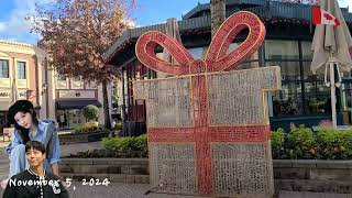 Christmas decorations were already set up in the McArthurGlen Designer Outlet 🎄Xmas Shopping Start 🤶 [upl. by Assilym120]