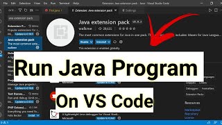 How to Run Java in Visual Studio Code  Hindi  Complete Step [upl. by Natica]