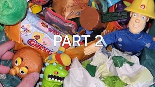 PART 2  HUGE VINTAGE TOYS MYSTERY BOX ASMR jellycat old mcdonalds toys burger king [upl. by Obrien853]