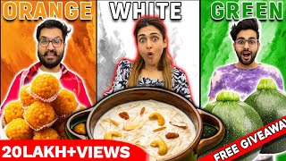 Having Only ONE COLOR of Food 😱  60 minute Food Challenge [upl. by Nuahsad952]