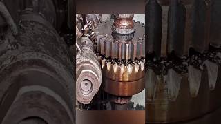 Gearbox new gear⚙️ manufacture and gas cutting to Lathe machine finishing shorts viralvideo [upl. by Wolram]