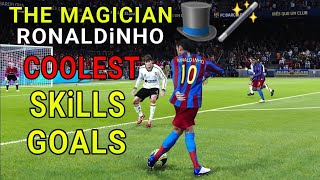 PES 2021🔥Ronaldinho Coolest Skills amp Goals 🪄🎩 The Magician [upl. by Korff]