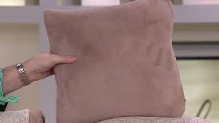 Berkshire 50x70 Sweater Knit Reverse to Primalush Throw amp 2pk Pillows on QVC [upl. by Leor]