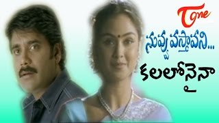 Nuvvu Vasthavani Songs  Kalalonaina Songs  Kalalonaina  Nagarjuna  Simran  Teluguone [upl. by Horan]