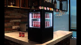 All Glass Fridge G 45 for Drink amp Food Display  360degree Allround Display [upl. by Nivlak420]