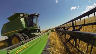 2016 Nebraska Wheat Oats and Sunflower Harvest  GoPro [upl. by Lynnet]