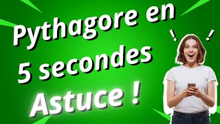 Une astuce incroyable pour le théorème de Pythagore [upl. by Tab]