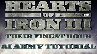 Hearts of Iron 3  AI Army Control Introduction [upl. by Anoval]