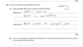 OCR GCSE Computing June 2016 Exam Walkthrough  22 OLD COURSE [upl. by Beatrisa]