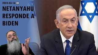 Israel 20240317 quotNÃO HAVERÁ ELEIÇÕES AGORA e VAMOS ENTRAR SIM em RAFAHquot diz NETANYAHU [upl. by Kama798]