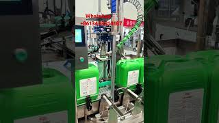 Automatic50kgsquarebottlecappingmachine screw capping machinefillingmachine [upl. by Ylek]