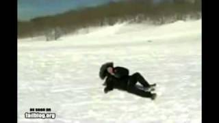 News Reporter gets Hit by Sled [upl. by Sorilda71]