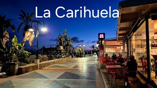 🇪🇸 La Carihuela Torremolinos Beachfront at night TravelwithHugoF lacarihuela spain [upl. by Ocsirf]