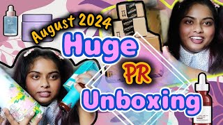 August 2024 Huge PR Unboxing I cant believe ki Etna sara Brand ne veja product 🥹❤️ [upl. by Duster744]