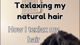 Hair video texlaxing and texturizing my natural hair Natural hair care hair tutorial naturalhair [upl. by Hasin]