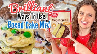 5 AMAZING Recipes Using Boxed Cake Mix  The EASIEST Quick amp Tasty Desserts  Julia Pacheco [upl. by February93]