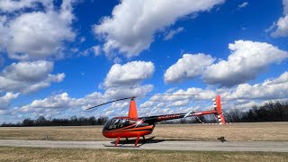 Robinson R44 Startup amp Takeoff [upl. by Aurilia]