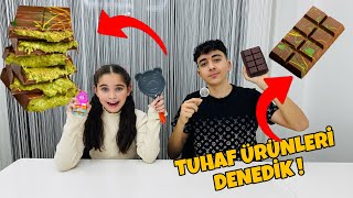 TUHAF ÜRÜNLERİ DENEDİK  DUBAİ ÇİKOLATASI KABI [upl. by Jodie208]