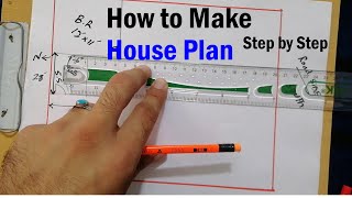 How to Make a House Plan Step by Step [upl. by Llennod]