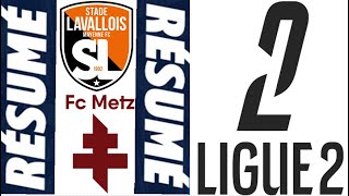 FC Metz  Stade Lavallois 11 Résumé  Ligue 2  20242025 [upl. by Fernande]