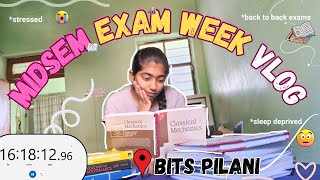 Midsem Exam Week Vlog of Bits Pilani📚😥👀 [upl. by Jamey34]