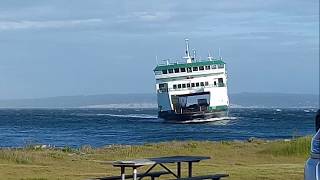 Wsf Salish Ferry in storm from Port Townsend to Coupeville May 23 2017 [upl. by Llenor561]