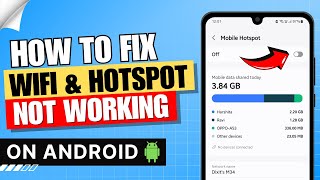 How to Fix Wifi Not Working on Android  Not Connecting  Hotspot Not Working ✅ [upl. by Gascony845]