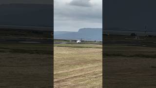 Loganair ATR42 landing at city of Derry airport [upl. by Ahsien]