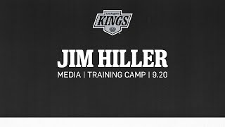 Head Coach Jim Hiller  0920 LA Kings Training Camp  Media Availability [upl. by Ruosnam]