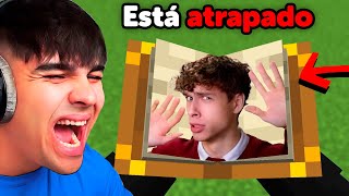 Trolleé a Mi Amigo Atrapandolo en un Libro en Minecraft [upl. by Joane]