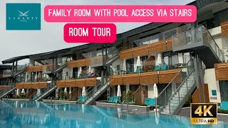 Liberty Fabay Fethiye Room Tour  Family Room With Pool Access Via Stairs  Best Hotels in Turkey 🇹🇷 [upl. by Machos]