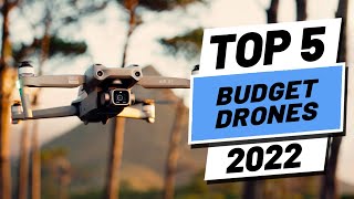 Top 5 BEST Budget Drones of 2022 [upl. by Renae]