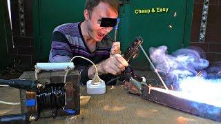 Easy Welding machine DIY  ⚡🔥 Cheap Simple Compact [upl. by Yrrad]