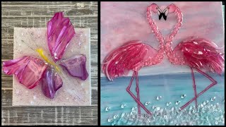 beautiful and amazing sea glass craft ideas for home decoration [upl. by Nnyltak]