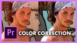 How to Color Correct and Grade in Adobe Premiere Pro CC Lumetri Scopes Skin Tone White Balance [upl. by Lewellen]